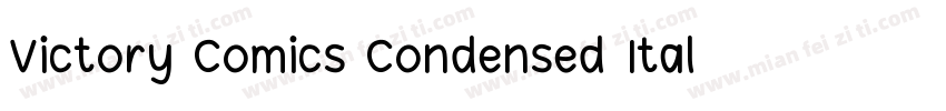 Victory Comics Condensed Ital Conde字体转换